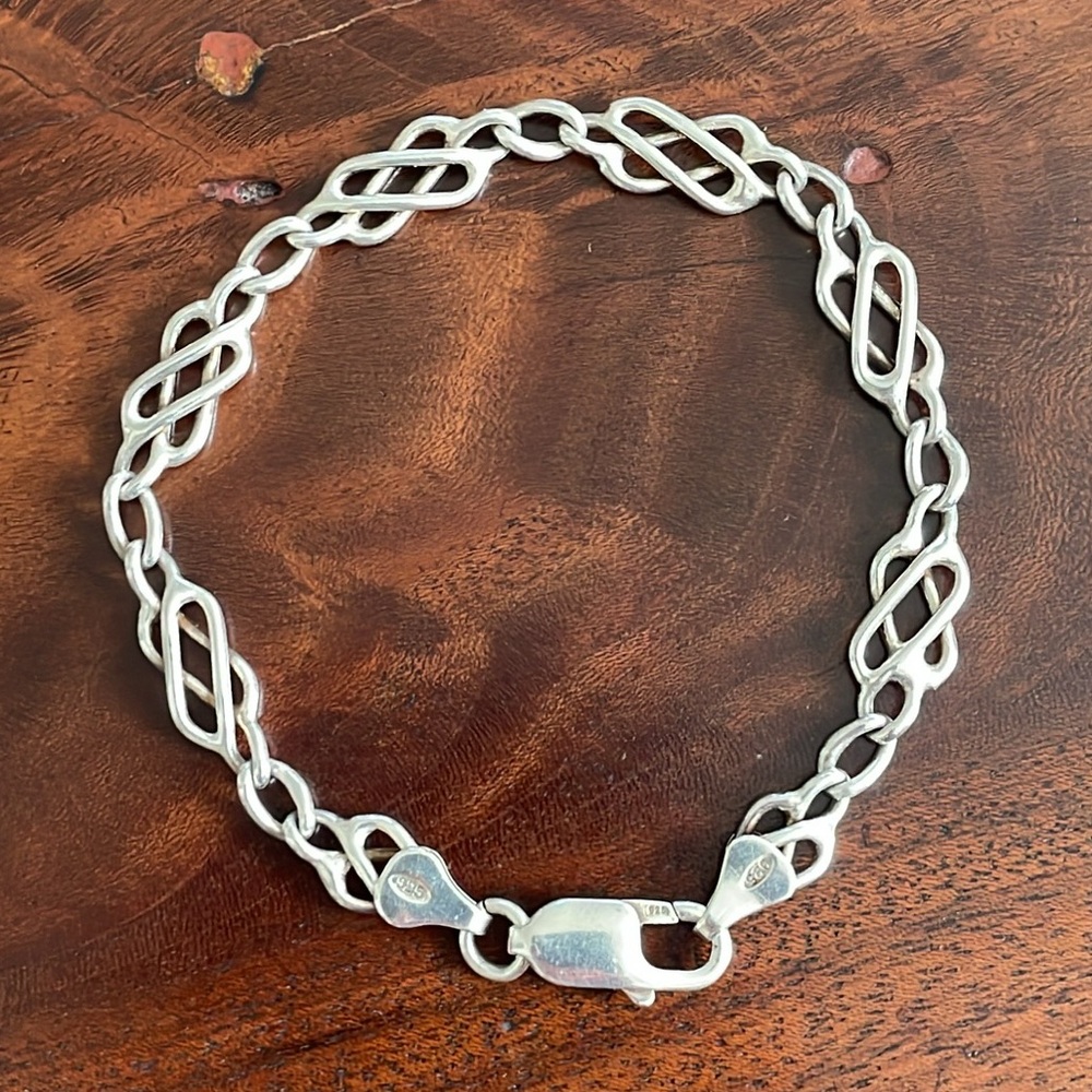 Celtic knot sterling silver bracelet